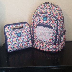 Double Dutch Club backpack and lunchbox